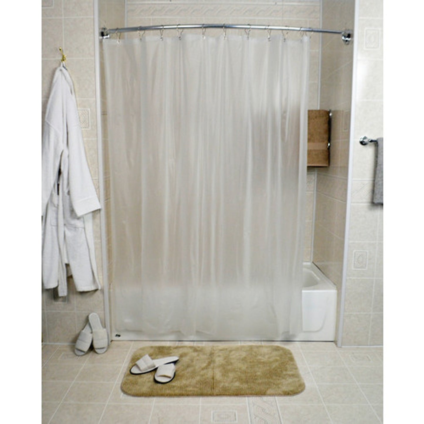 Shower Liner Omega 8-gauge Vinyl -72 X 90 -Frosty