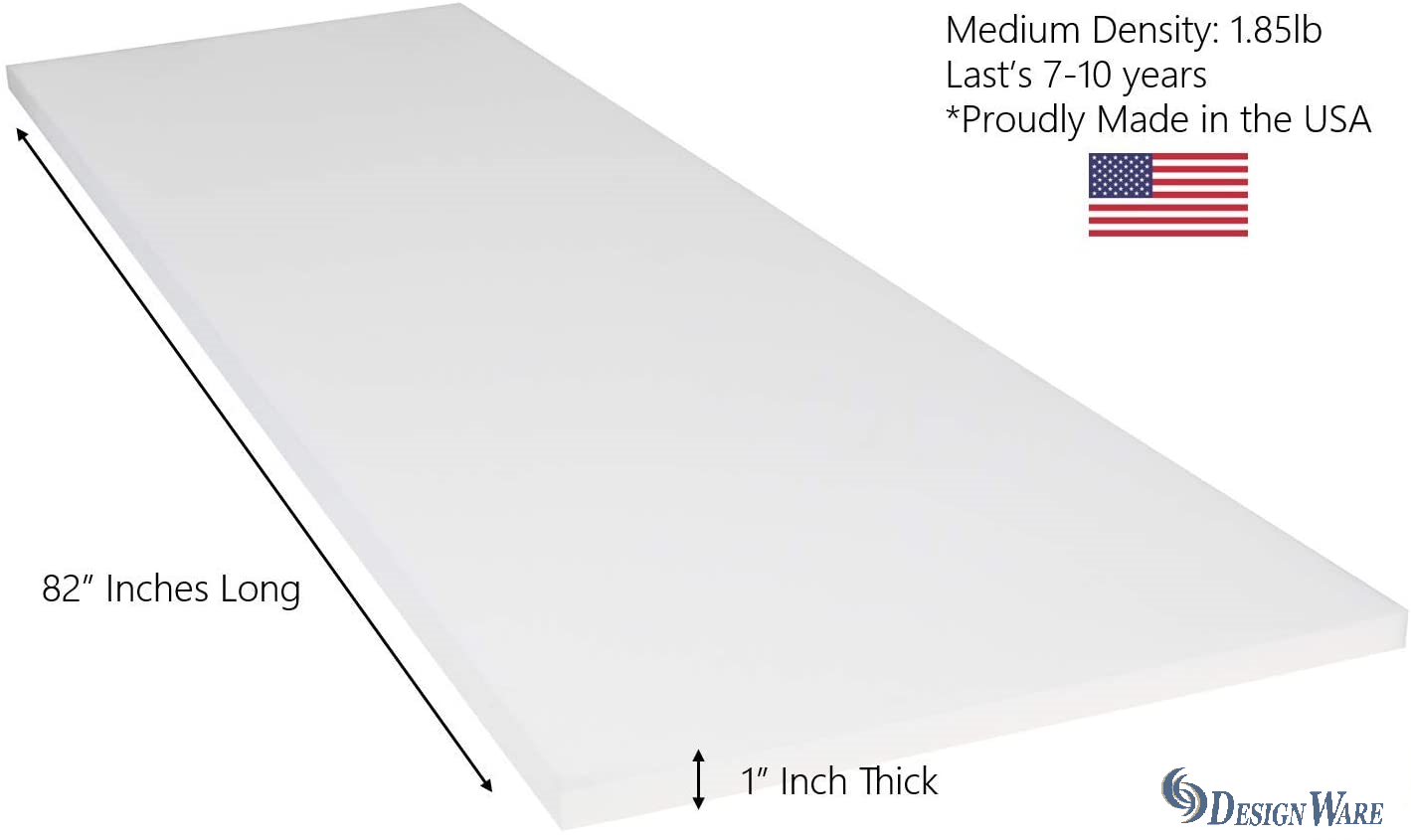 Foam HD Reg 1''X 82''X 24''